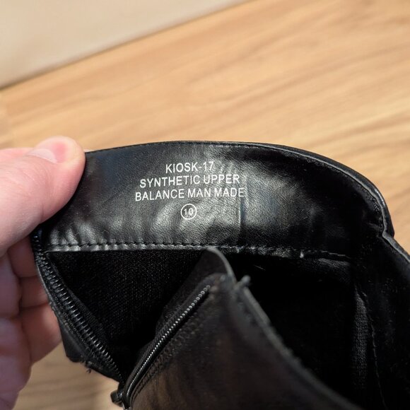 De Blossom Collection Kiosk 17 Leather Buckle and zipper boots Chunky Heel - Picture 5 of 5